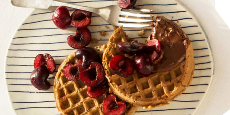 Galletas con cereza y nutela